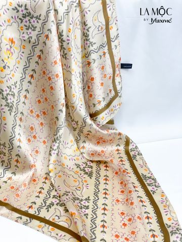 Khăn lụa vuông Maxivic 70x70 hoạ tiết