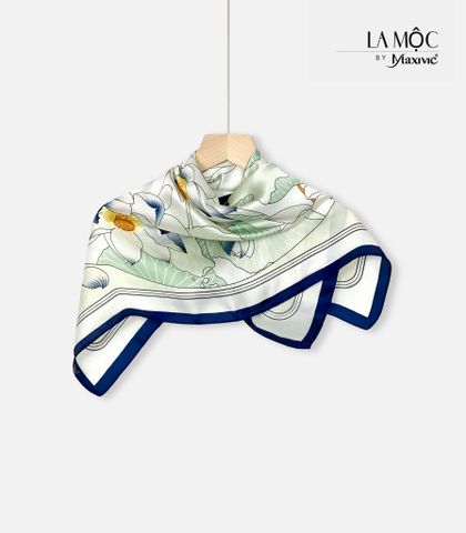 Khăn lụa vuông Maxivic 70x70 hoạ tiết