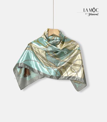Khăn lụa satin vuông Maxivic 90x90 hoạ tiết