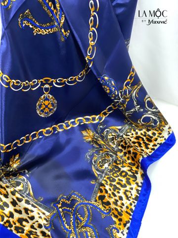 Khăn lụa satin vuông Maxivic 90x90 hoạ tiết