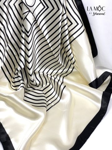 Khăn lụa satin vuông Maxivic 90x90 hoạ tiết