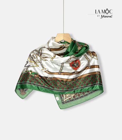 Khăn lụa satin vuông Maxivic 90x90 hoạ tiết