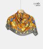 Khăn lụa vuông La Mộc 70x70 hoạ tiết hoa hồng