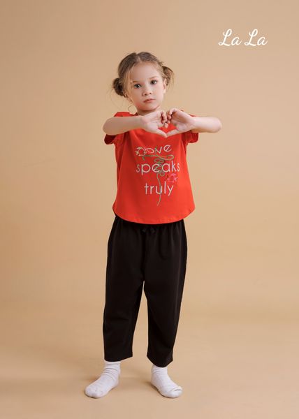 SET THUN ÁO ĐỎ, QUẦN DÀI TRẺ EM, COTTON 100%, TIÊU CHUẨN XUẤT NHẬT