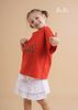 SET THUN ÁO HỒNG , VÁY TẦNG HỒNG TRẺ EM,COTTON 100%, TIÊU CHUẨN XUẤT NHẬT