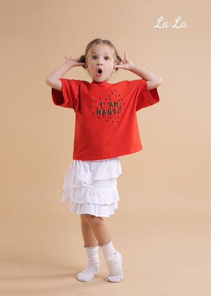 SET THUN ÁO HỒNG , VÁY TẦNG HỒNG TRẺ EM,COTTON 100%, TIÊU CHUẨN XUẤT NHẬT