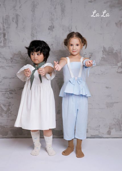 SET ÁO KIỂU 2 DÂY, QUẦN DÀI TRẺ EM,  LINEN COTTON, TIÊU CHUẦN HÀNG XUẤT NHẬT