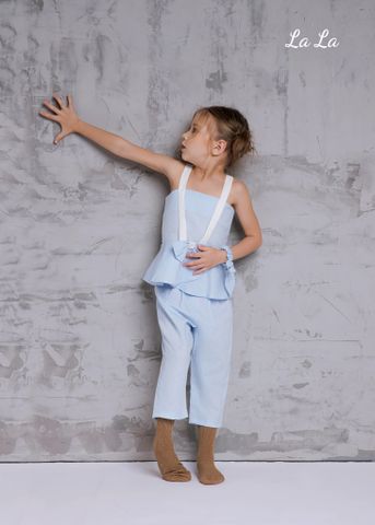 SET ÁO KIỂU 2 DÂY, QUẦN DÀI TRẺ EM,  LINEN COTTON, TIÊU CHUẦN HÀNG XUẤT NHẬT