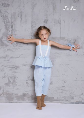 SET ÁO KIỂU 2 DÂY, QUẦN DÀI TRẺ EM,  LINEN COTTON, TIÊU CHUẦN HÀNG XUẤT NHẬT