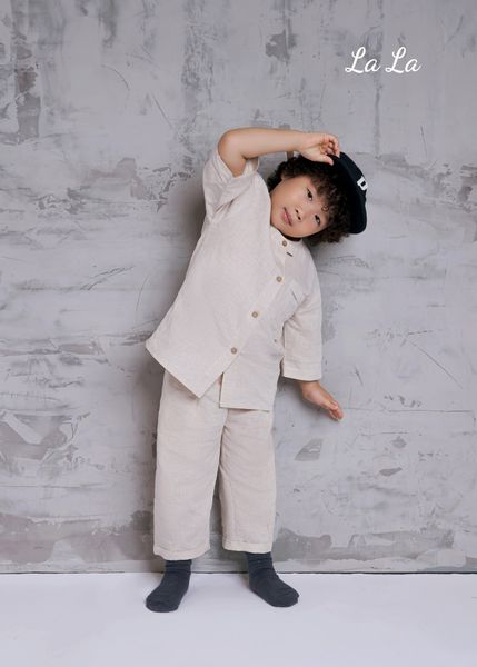 SET BỘ LINEN KEM,TRẺ EM NAM, TAY DÀI, QUẦN DÀI , TIÊU CHUẨN HÀNG XUẤT NHẬT