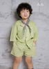 SET BỘ LINEN XANH ,TRẺ EM NAM, TAY NGẮN, QUẦN NGẮN , TIÊU CHUẨN HÀNG XUẤT NHẬT