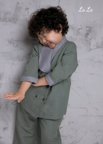 SET BỘ LINEN XÁM XQNH ,TRẺ EM NAM, TAY DÀI, QUẦN DÀI , TIÊU CHUẨN HÀNG XUẤT NHẬT