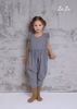 BỘ JUM CARO TRẼ EM NỮ, LINEN CARO TRẮNG ĐEN. TIÊU CHUẨN HÀNG XUẤT NHẬT