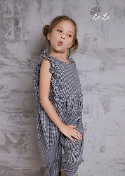 BỘ JUM CARO TRẼ EM NỮ, LINEN CARO TRẮNG ĐEN. TIÊU CHUẨN HÀNG XUẤT NHẬT