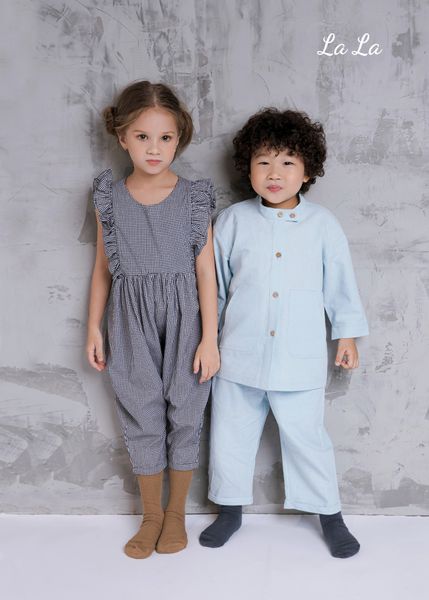 SET BỘ LINEN XANH ,TRẺ EM NAM, TAY DÀI, QUẦN DÀI , TIÊU CHUẨN HÀNG XUẤT NHẬT