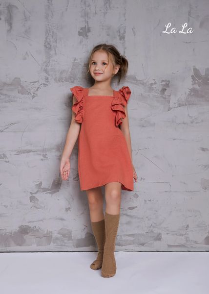 ĐẦM CAM XOÈ,BÈO, LƯNG DÂY CHÉO, TRẺ EM NỮ, LINEN, TIÊU CHUẨN HÀNG XUẤT NHẬT