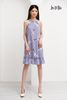 ĐẦM YẾM THẮT EO CHIFFON HOA TÍM KOREA
