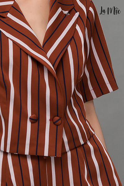 ÁO VEST LỬNG NÂU SỌC Maxivic