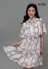 ĐẦM DÁNG XÒE BABYDOLL LA MỘC, CỔ TRỤ CỘT DÂY
