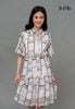 ĐẦM DÁNG XÒE BABYDOLL LA MỘC, CỔ TRỤ CỘT DÂY