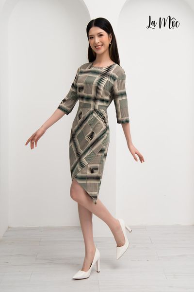 ĐẦM BODY Maxivic HOẠ TIẾT SỌC VUÔNG