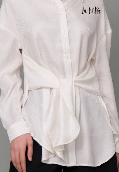 ÁO SƠ MI LỤA Maxivic, THẮT NƠ