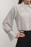ÁO SƠ MI SỌC TAY XẺ LA MỘC