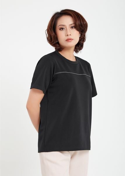 ÁO THUN PHỐI CHỈ NỔI NGỰC