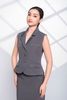 Áo vest cotton silk xám 4 túi Maxivic