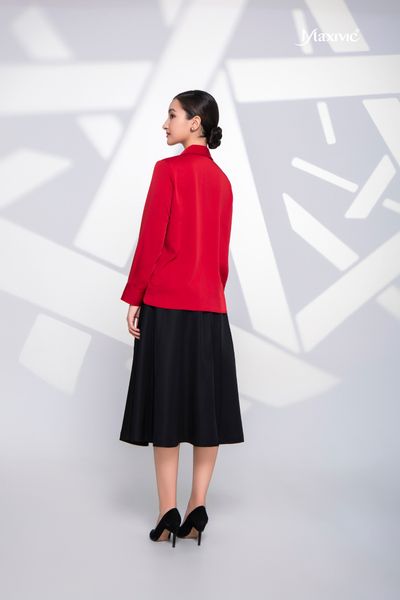 Áo vest đỏ cotton lụa Pháp Maxivic