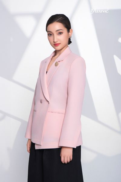 Áo blazer hồng Maxivic