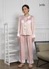 BỘ PIJAMA QUẦN DÀI TAY DÀI MÀU HỒNG, SATIN LỤA KOREA