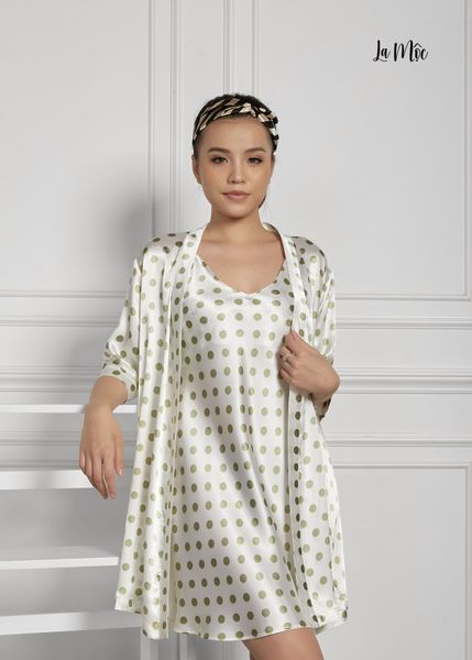 ĐẦM 2 DÂY + ÁO CHOÀNG SATIN LỤA KOREA