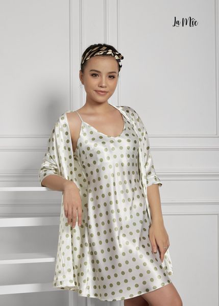 ĐẦM 2 DÂY + ÁO CHOÀNG SATIN LỤA KOREA