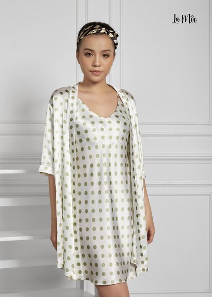 ĐẦM 2 DÂY + ÁO CHOÀNG SATIN LỤA KOREA