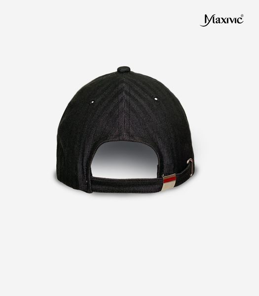 Mũ lưỡi trai cotton hoạ tiết ren đen Maxivic