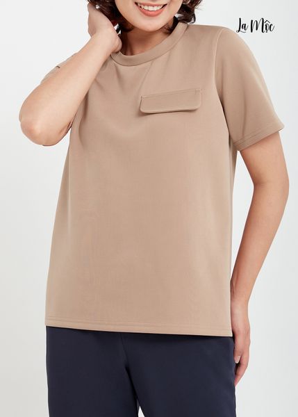 ÁO THUN CỔ TRÒN ĐẮP NẮP TÚI Maxivic