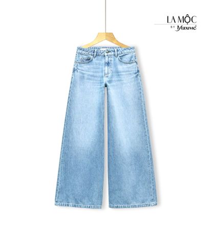 Quần jeans nữ ống rộng Maxivic
