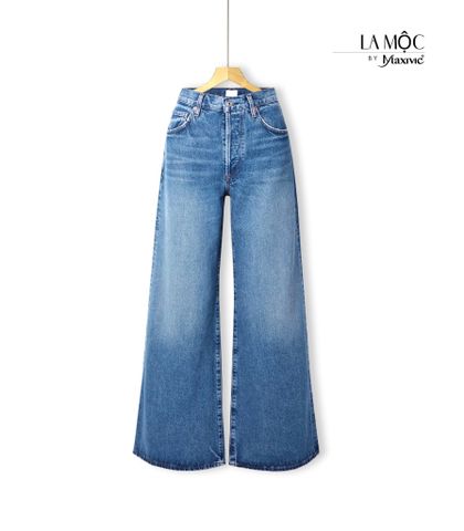 Quần jeans nữ ống rộng Maxivic