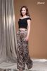Áo croptop lụa cát đen trễ vai