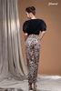 Áo thun tay phồng organza đen Maxivic