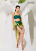BIKINI 2 MẢNH, 2 DÂY, MÀU XANH GÂN, DÂY CÀI SAU, QUẦN LƯNG CAO