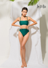 BIKINI 2 MẢNH, 2 DÂY, MÀU XANH GÂN, DÂY CÀI SAU, QUẦN LƯNG CAO