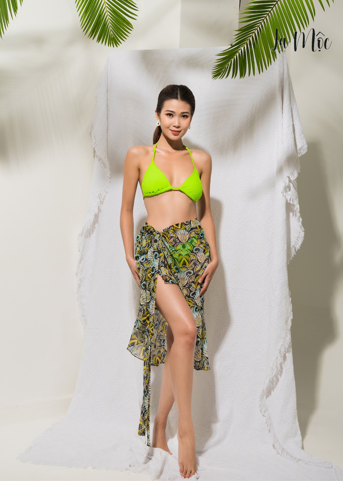  BIKINI 2 MẢNH, MÀU XANH NEON, CỘT DÂY CỔ VÀ SAU LƯNG 