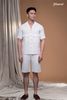 Quần short linen màu trắng Maxivic