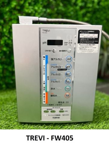 ( USED 95% ) FUJIIRYOKI TREVI FW-405  CÓ 5 ĐIỆN CỰC MÁY LỌC NƯỚC TẠO KIỀM MADE IN JAPAN