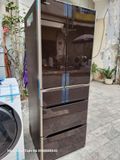 (Used 90%) Tủ lạnh Hitachi mặt gương cảm ứng 570 lít màu mận