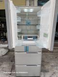 (Used 90%) Tủ lạnh Hitachi mặt gương cảm ứng 570 lít màu xanh ngọc