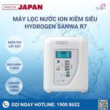 ( Used 95% ) TRIM ION SANWA RW7  CÓ 7 ĐIỆN CỰC MÁY LỌC NƯỚC TẠO KIỀM  MADE IN JAPAN