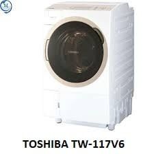 (Used 90%) Máy giặt sấy block Toshiba TW 117V6 giặt 11 kg sấy 7 kg